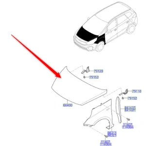 Maska pokrywa komory silnika 2016 2018 Premium