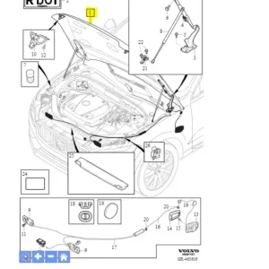 Nowość Maska pokrywa silnika XC60