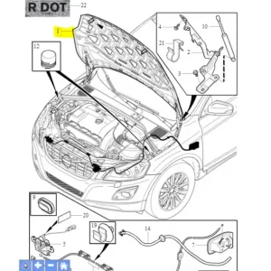 Oferta limitowana Maska pokrywa silnika XC60