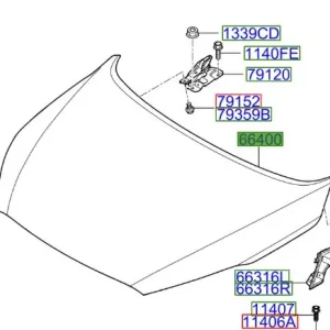 Tani Maska porywa silnika Kia Sorento 17-20
