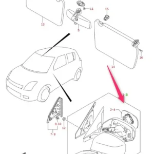 Lusterko zewnętrzne lewe Suzuki Darmowy zwrot