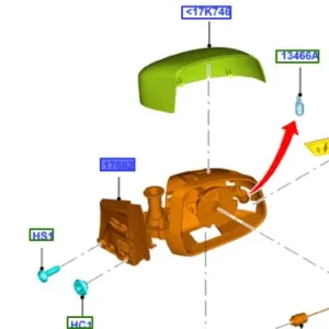 Niska cena Lusterko zewnętrzne prawe 2011 2019 FORD