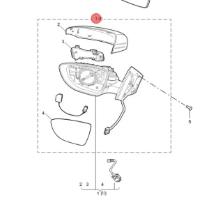 Lusterko zewnętrzne prawe mg S5 ev Najlepsza cena