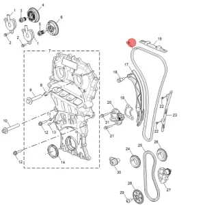 Cena promocyjna Łańcuch rozrządu mg hs 2024