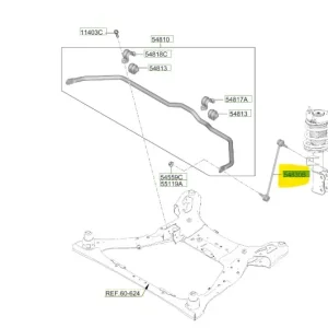Łącznik drążka stabilizatora lewy Hyundai Staria - wyprzedaż Bestseller