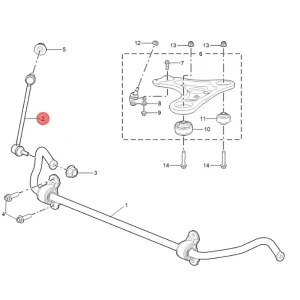 Łącznik stabilizatora lewy mg S5 ev Obniżka ceny