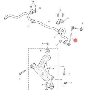 Łącznik stabilizatora MG3 Hit sprzedaży