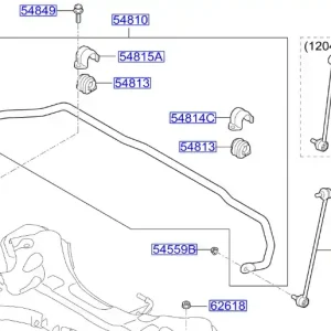 Łącznik stabilizatora prawy przód KIA Optima (2010-2013) - wyprzedaż Zniżka