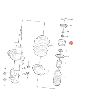Łożysko amortyzatora MG3 2024 Ostatnie sztuki