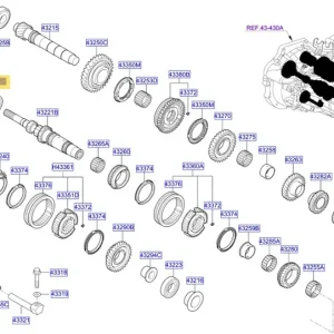 Łożysko wału skrzyni biegów KIA - wyprzedaż Darmowy zwrot