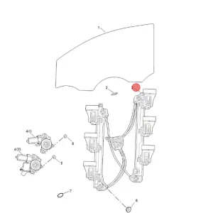 Mechanizm podnośnik szyby prawy przód MG3 Taniej