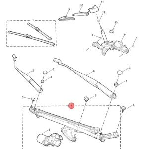 Wysoka jakość Mechanizm wycieraczek mg 3