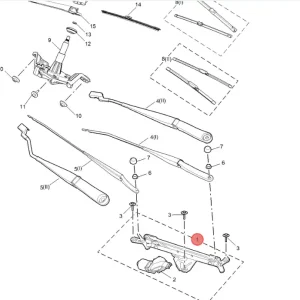 Do wyczerpania zapasów Mechanizm wycieraczek przód z silniczkiem mg hs 2024