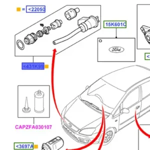 Mechanizm zamka maski focus MK2 FORD Obniżka ceny