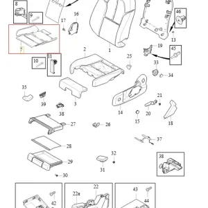 Mata grzewcza element grzejny fotela przedniego Volvo XC40 Okazja