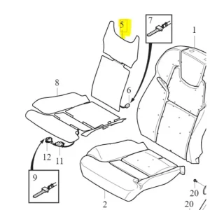 Nowość Mata grzewcza fotela przedniego XC60 XC90 S90 V90 FORD