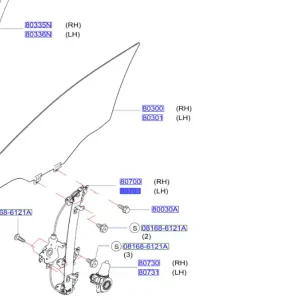Nie przegap Mechanizm podnoszenia szyb lewy navara 2015 - wyprzedaż