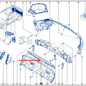 Mocowanie / absorber zderzaka tylnego DACIA DUSTER III Szybka dostawa