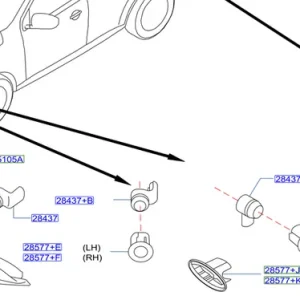 Mocowanie czujnika parkowania przód lewee Zamów teraz
