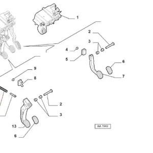 Oferta czasowa Mocowanie pedału sprzęgła sprężyna Alfa Romeo/Fiat/Lanica - wyprzedaż