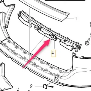 Ostatnie sztuki Mocowanie środkowe zderzaka tylnego XC60 Volvo