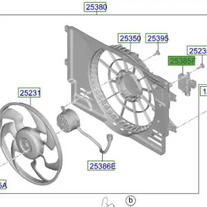 Moduł sterownik wentylatora chłodnicy Kia ProCeed 20-25 Nowość