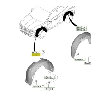 Bestseller Nadkole koła przedniego lewa strona Hyundai Tucson (2022)