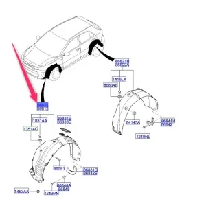Premium Nadkole lewy przód KIA