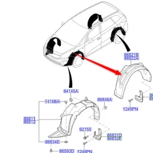 Nadkole lewy tył 2016 2018 Super okazja