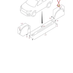 Niska cena Nakładka błotnika Suzuki