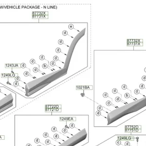 Dostępne od ręki Nakładka błotnika tylnego lewa strona Hyundai Tucson (2022)