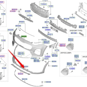 Oferta limitowana Nakładka dolna zderzaka przedniego 2018 2022