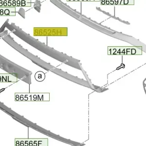 Bezpieczne zakupy Nakładka dolna zderzaka przedniego Hyundai Tucson