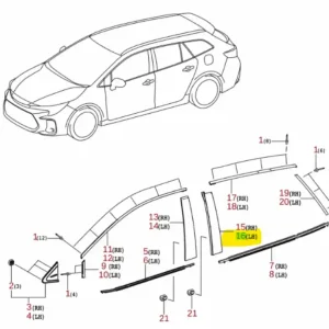 Nakładka drzwi tył lewa Suzuki Swace - wyprzedaż Rabat