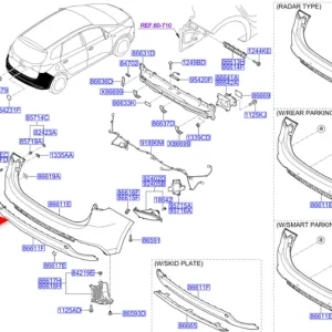 Nakładka dyfuzor zderzak tylnego 2012 2018 Super okazja