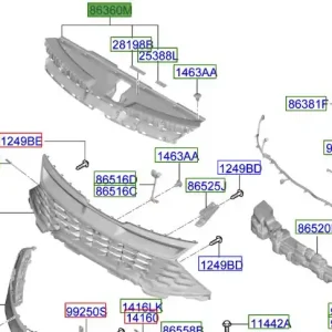 Nakładka górna chłodnicy Kia Sportage 21-25 Dodaj do koszyka