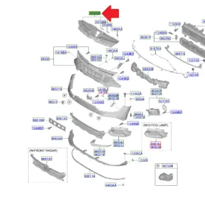 Nakładka górna chłodnicy KIA Sportage 22 Hit cenowy