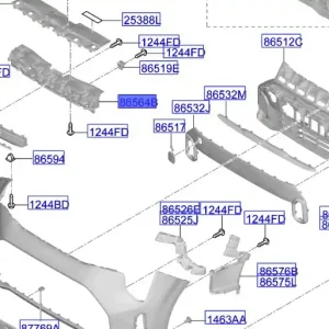 Nakładka górna pasa przedniego Kia picanto 2024 Hit cenowy