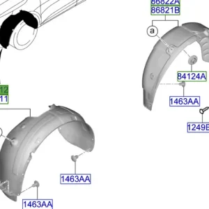 Wyjątkowa oferta Nadkole przednie lewe Kia Sportage 2025