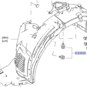 Cena promocyjna Nadkole przednie lewe NISSAN