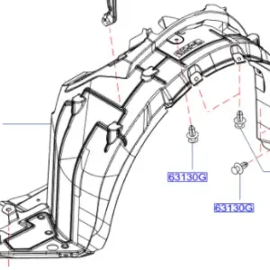 Nadkole przednie lewe NISSAN Bezpieczne zakupy