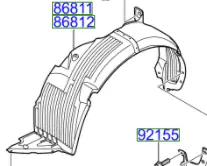 Nadkole przednie prawe Hyundai Zamów dziś