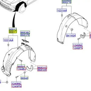 Nadkole przednie prawe Kia RIO 20-25 Hit sprzedaży