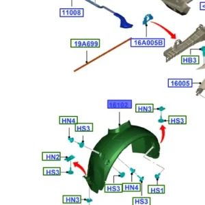 Nadkole przednie prawe MK3 FORD Wyprzedaż
