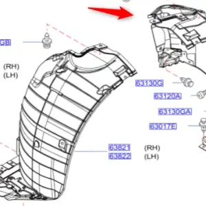 Nowość Nadkole przednie prawe NISSAN