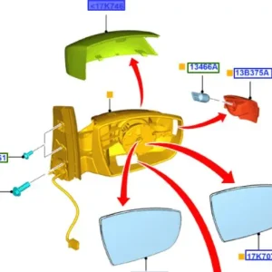 Promocja Nakładka lewa lusterka 20152019