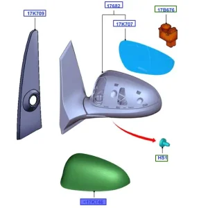 Kup online Nakładka lusterka lewego ka 20082016 FORD - wyprzedaż