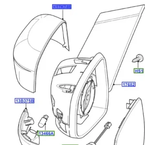 Nakładka lusterka prawego focus MK2 Zniżka