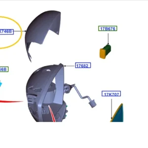 Nakładka lusterka prawego kuga 08-12 frozen white Darmowa dostawa