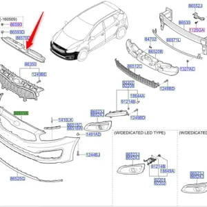 Nie przegap Nakładka pasa przedniego 2015 2018